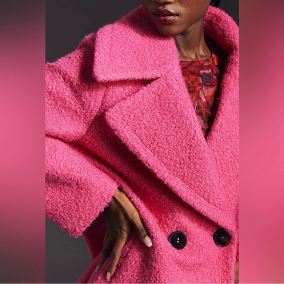 NVLT Flat Bouclé Overcoat Size Large - Picture 5 of 11